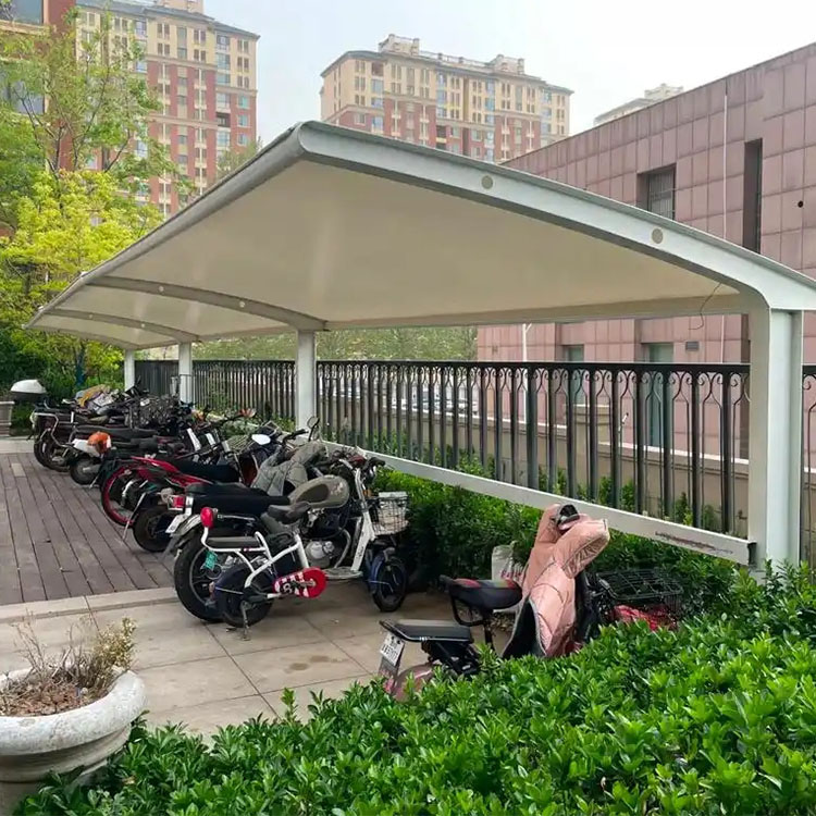 康定市膜结构电动车棚